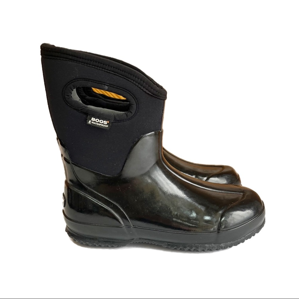 BOGS Classic Mid Handle Rain Boots Black 9